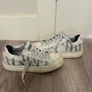 P448 Gray and White Sneakers